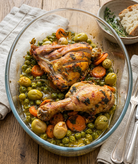 🍗 Poulet au four à la tchermila avec pommes de terre (pour 2 personnes)