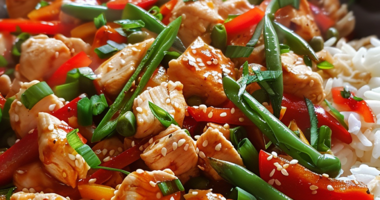 Riz Sauté Poulet & Légumes Rapide : Délice Étonnant en 20 Min