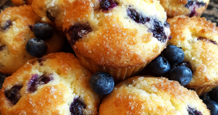 Muffins myrtilles ultra moelleux : un régal irrésistible !