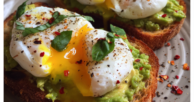 Bruschetta Avocat & Œuf Poché