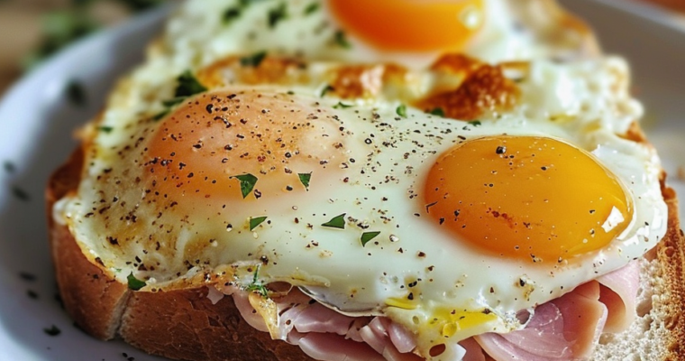 Croque-Madame rapide : Un délice d&rsquo;œuf & fromage