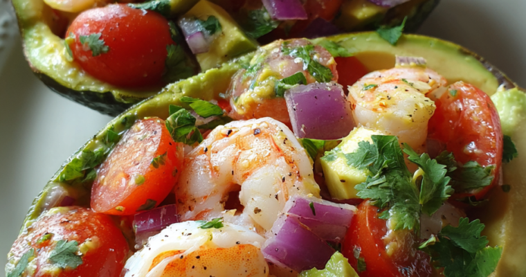 Salade Avocat Crevettes Citronnée : Fraîcheur Irrésistible!