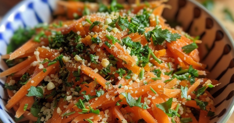 Salade Carottes Coriandre & Citron : Fraîcheur Irrésistible