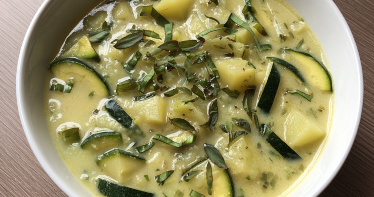 Velouté Courgette Crémeux et Réconfortant