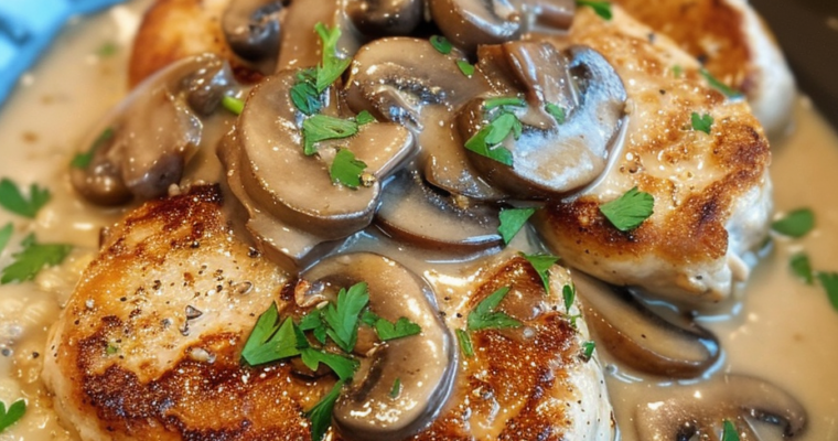 Escalope de Dinde Sauce Champignons : Un Délice Crémeux Inoubliable