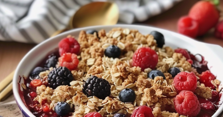 Crumble Fruits Rouges Express : Un Délice Irrésistible