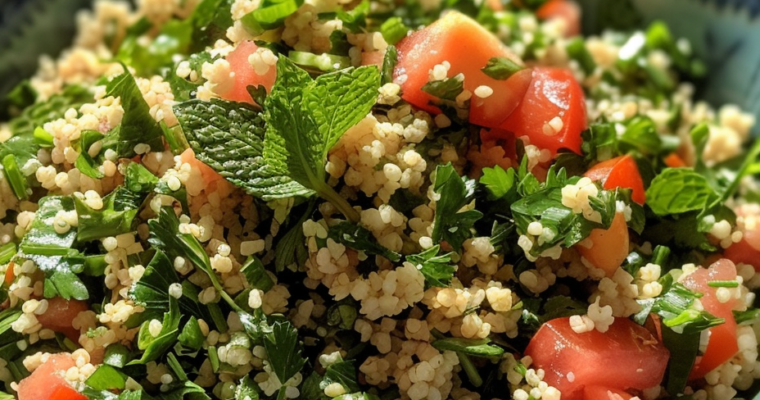 Taboulé Libanais Menthe & Citron : Une Évasion Fraîche