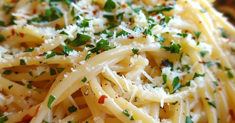 Pâtes Ail & Parmesan Express : Délice irrésistible en un clin d&rsquo;œil »