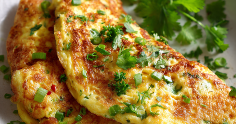 Omelette fluffy aux herbes & fromage: un délice irrésistible !