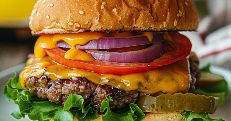 Burger Maison Ultra Gourmand au Cheddar : un délice irrésistible !