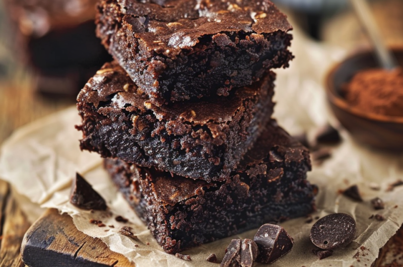 🍫 Brownies healthy sans sucre et à l’avoine (facile)