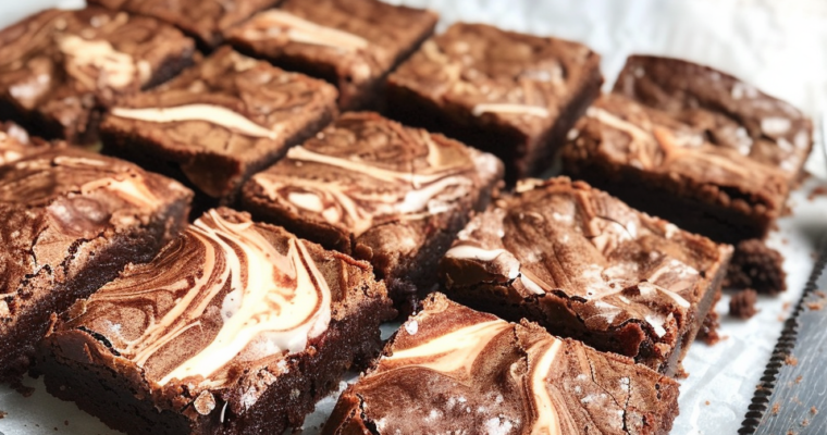 Brownie Marbré Chocolat Vanille : Un Délice Irrésistible !