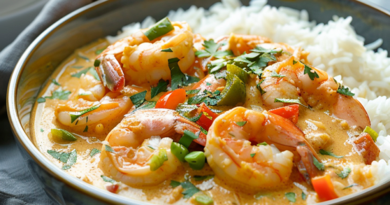 Curry de Crevettes au Lait de Coco