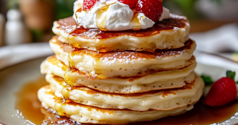 Pancakes japonais fluffy : un nuage de douceur irrésistible