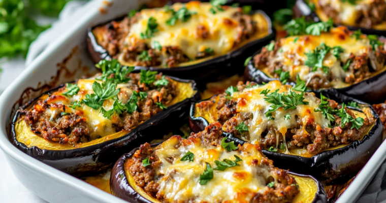 Aubergines Farcies à la Viande Hachée : Délice Facile et Gourmand