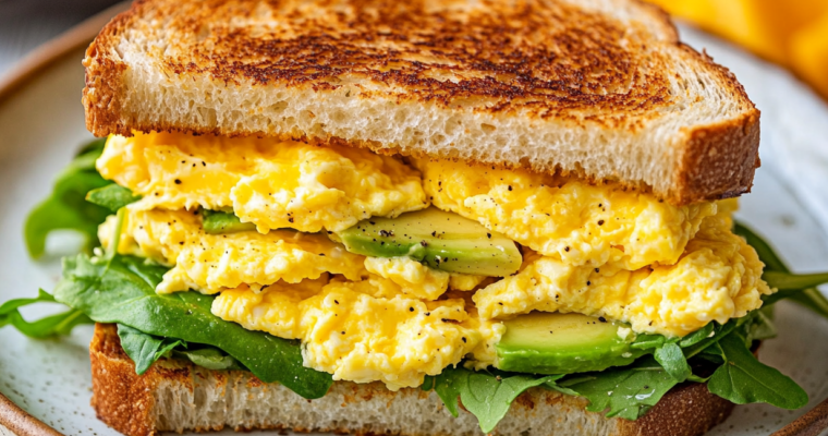 Sandwich œuf & cheddar irrésistible façon brunch