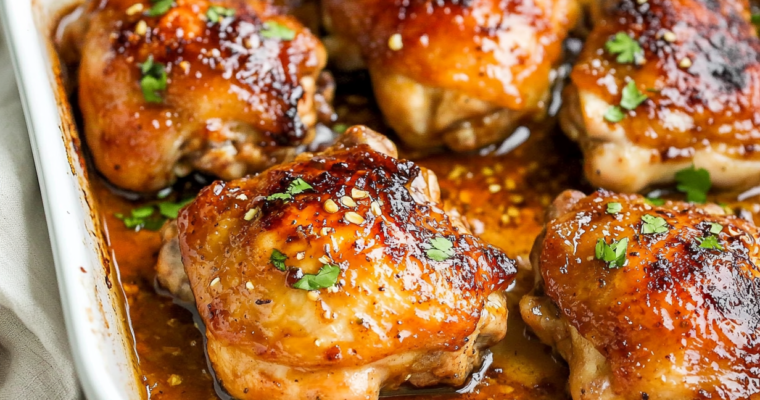Poulet Miel Ail Caramélisé : Délice Sucré et Savoureux