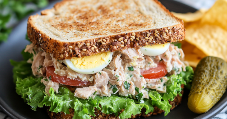 Sandwich au Thon et Œuf : Un délice irrésistible