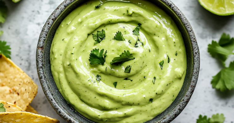 Recette irrésistible de sauce à l&rsquo;avocat crémeuse