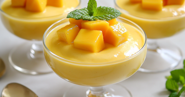 Mousse à la mangue : un délice tropical