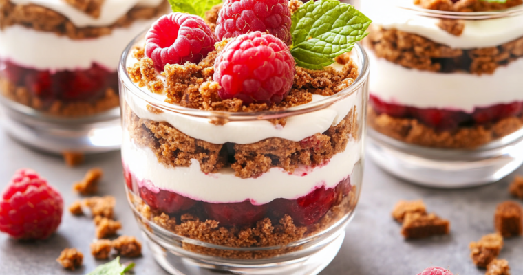 Verrines aux framboises et speculoos : un délice irrésistible