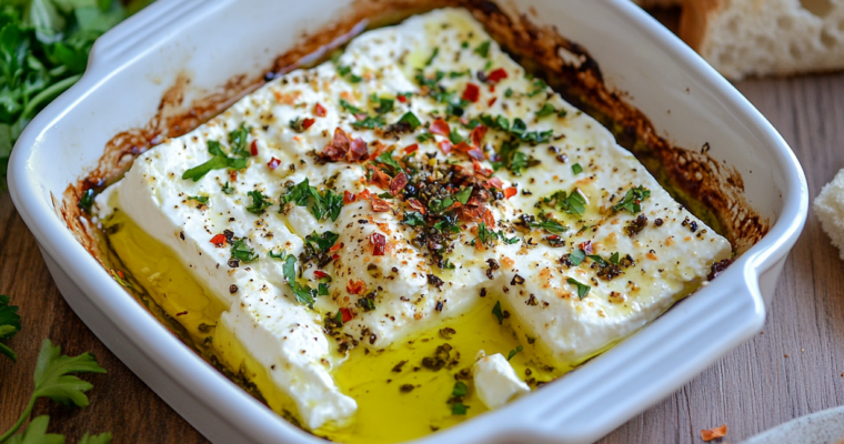 Feta Rôtie au Miel et Piment : Délice Irrésistible