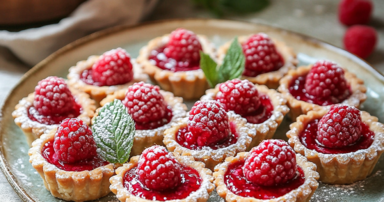 Recette irrésistible de tartelettes aux framboises faciles