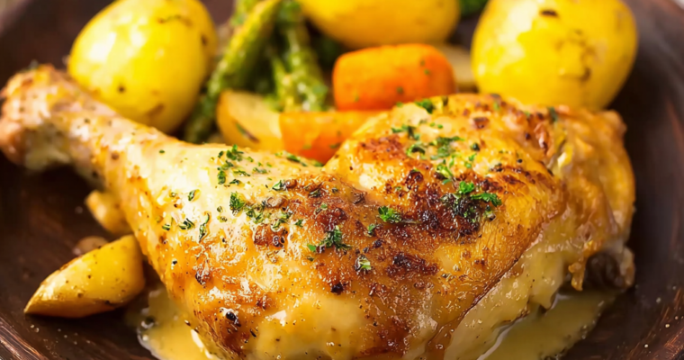 Recette irrésistible de Poulet à la moutarde au four