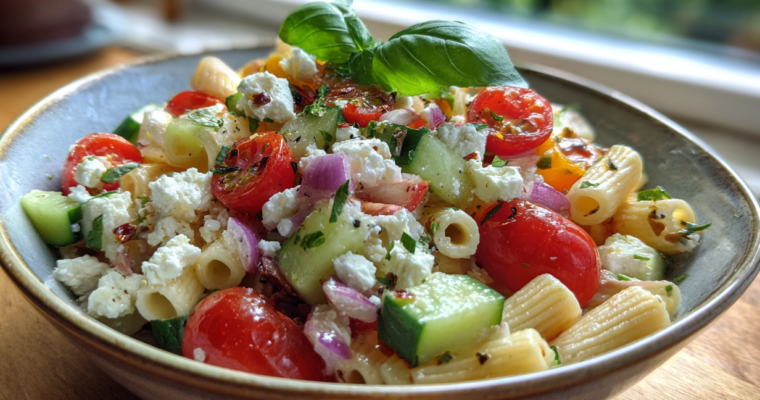 Salade de Pâtes Froide d’Été : Fraîcheur Irrésistible avec Feta