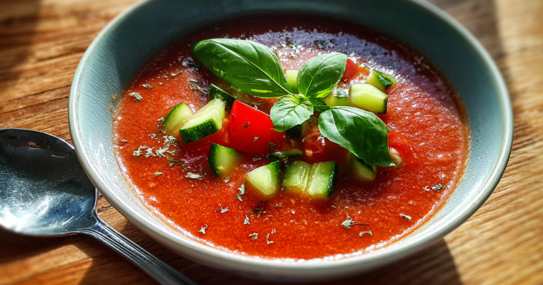 Gaspacho de Tomates et Poivrons Facile : Fraîcheur Irrésistible!