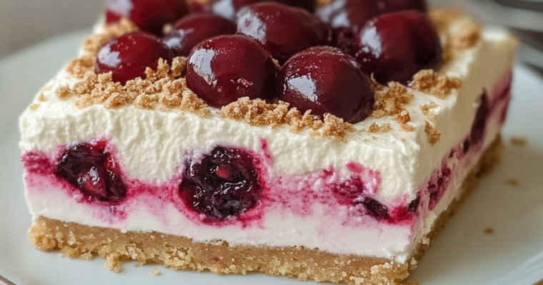 Irrésistible No-Bake Cherry Yum Yum à la Crème Onctueuse
