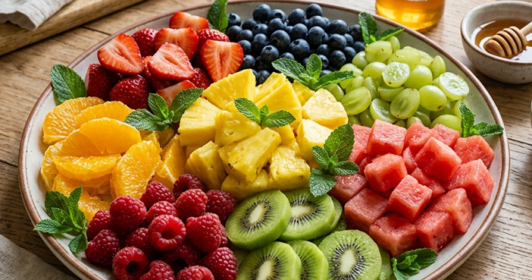 Plateau de Fruits Frais: Éclatant et Irrésistible