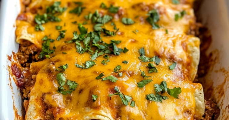 Gratin d&rsquo;Enchiladas au Bœuf Haché : La Recette Mexicaine Facile et Gourmande