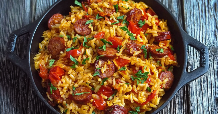 Riz au Chorizo Facile : Un Délice Irrésistible à Partager