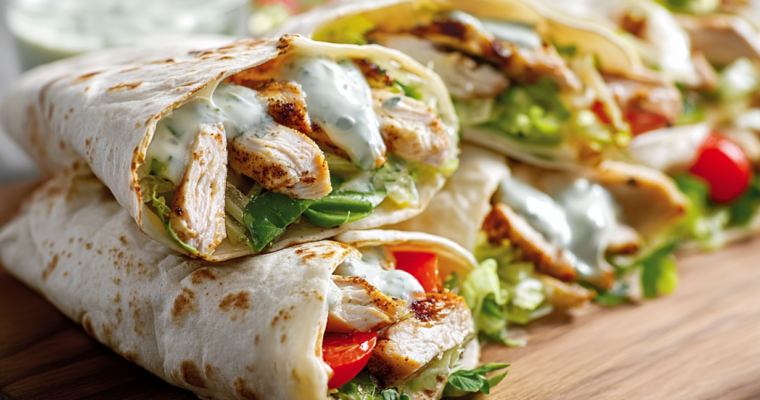 Wrap au Poulet Facile et Rapide : La Recette Idéale pour le Déjeuner
