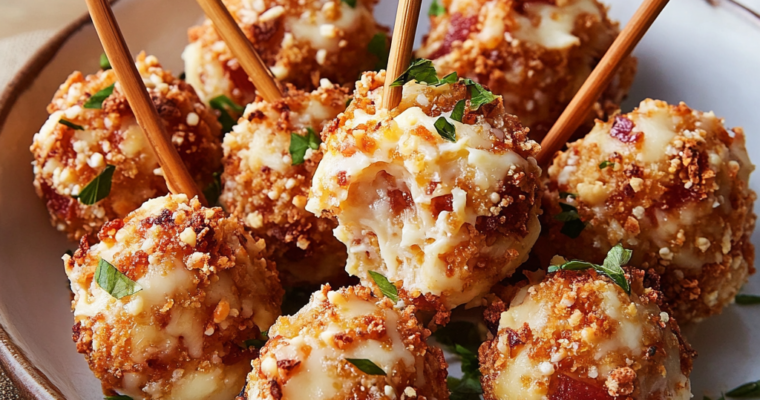 Mini-Bouchées de Fromage Dorées et Savoureuses