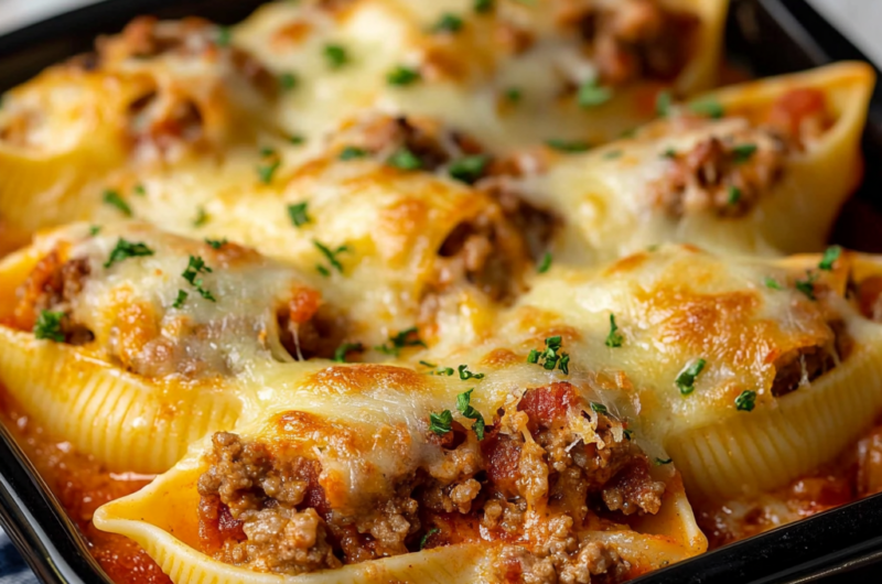 Coquilles Géantes Farcies au Bœuf Haché : La Recette Gratinée et Facile